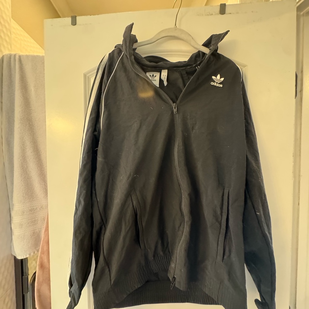 Adidas Black Hooded Jacket